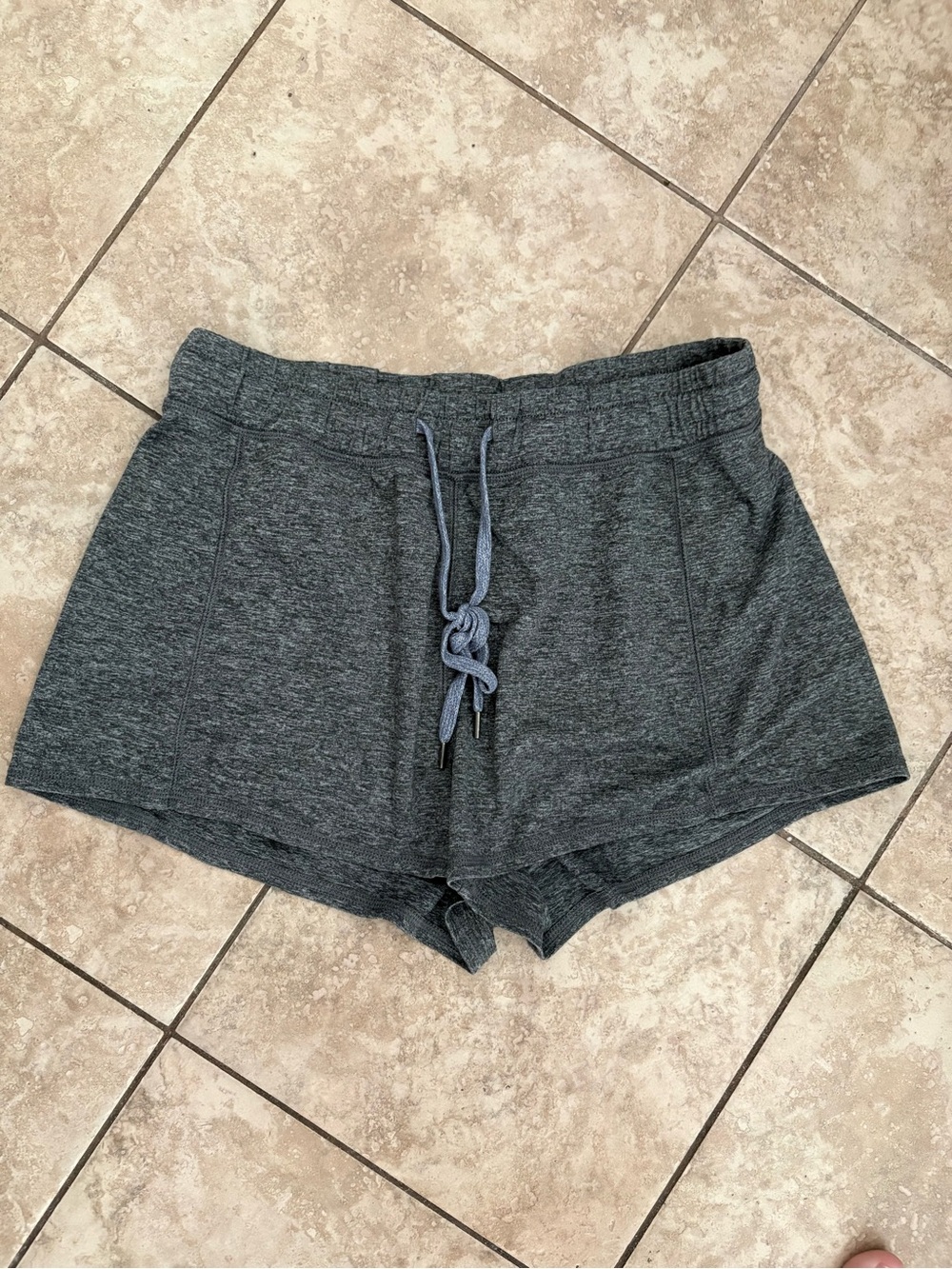 American Eagle Outfitters Dark Gray Athletic Knit Drawstring Shorts